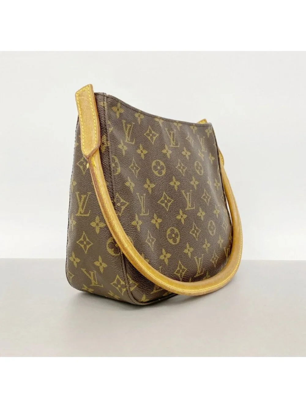Louis Vuitton Shoulder Bag Monogram Looping MM Brown